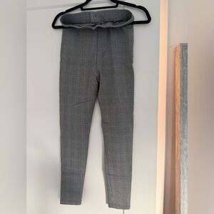 Zara Black and White Houndstooth Pants